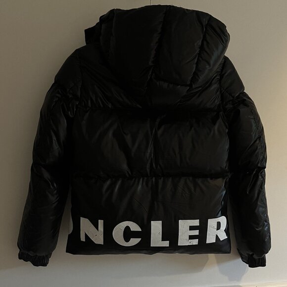 Moncler Friesian Logo Print Down Jacket - Picture 3 of 13